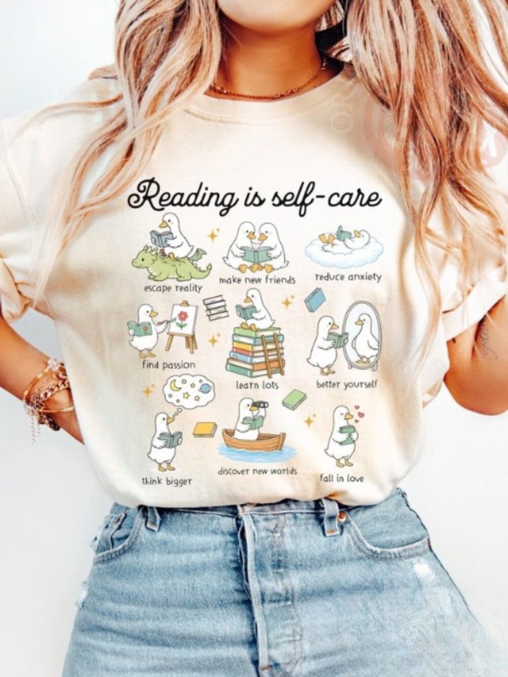 Reading Is Self Care Shirt, Teacher Reading Shirt
